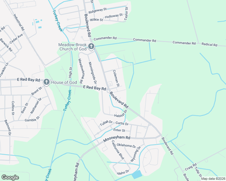 map of restaurants, bars, coffee shops, grocery stores, and more near 1033 Boulevard Road in Sumter