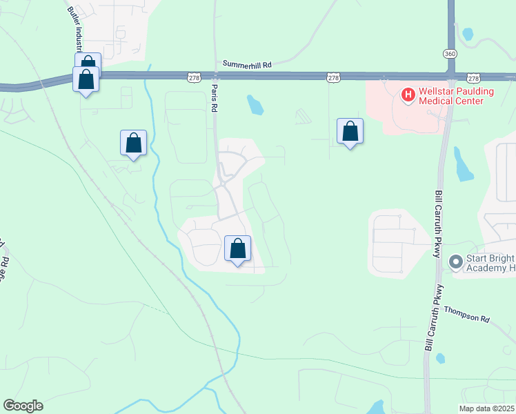 map of restaurants, bars, coffee shops, grocery stores, and more near 218 HighGrove Way in Dallas