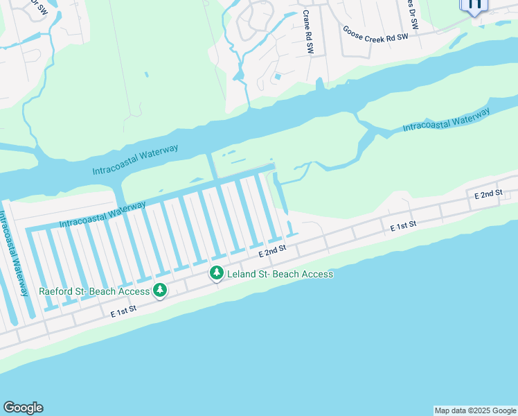 map of restaurants, bars, coffee shops, grocery stores, and more near 26 Goldsboro Street in Ocean Isle Beach