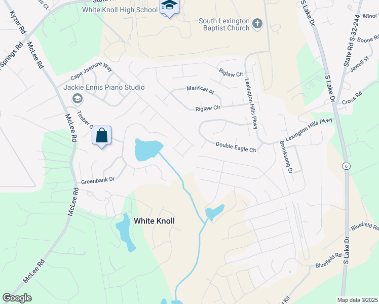 map of restaurants, bars, coffee shops, grocery stores, and more near 315 Cavalier Lane in Lexington