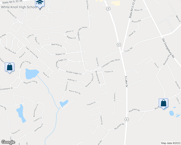 map of restaurants, bars, coffee shops, grocery stores, and more near 109 Cantigny Court in Lexington