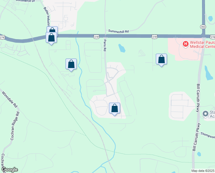 map of restaurants, bars, coffee shops, grocery stores, and more near 33 Berwick Way in Dallas