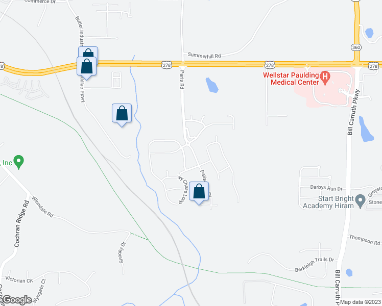 map of restaurants, bars, coffee shops, grocery stores, and more near 50 Palisades Drive in Dallas