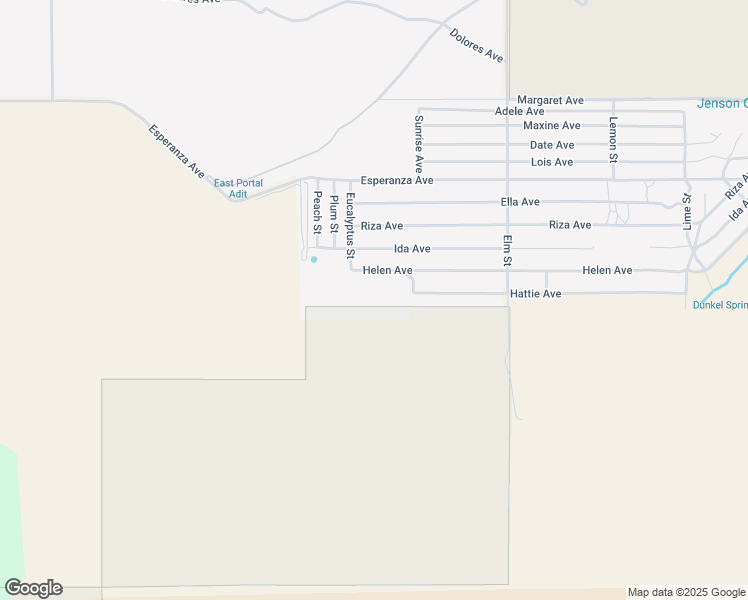 map of restaurants, bars, coffee shops, grocery stores, and more near Hattie Avenue in Cabazon