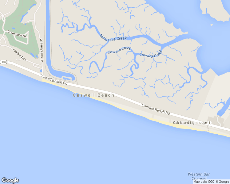 map of restaurants, bars, coffee shops, grocery stores, and more near 622 Caswell Beach Road in Oak Island