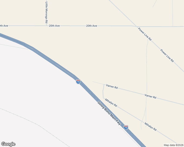 map of restaurants, bars, coffee shops, grocery stores, and more near Varner Road in Desert Hot Springs