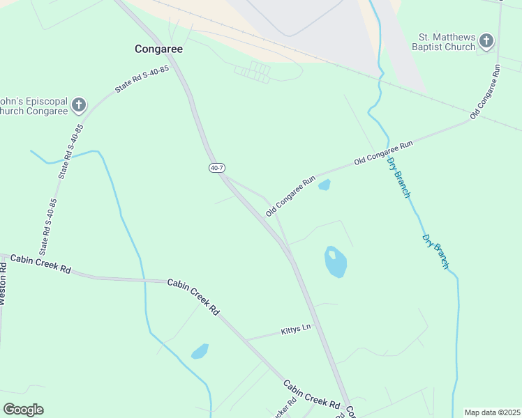 map of restaurants, bars, coffee shops, grocery stores, and more near 2191 Congaree Road in Eastover