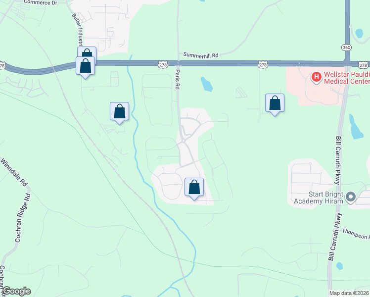 map of restaurants, bars, coffee shops, grocery stores, and more near 38 Palisades Drive in Dallas