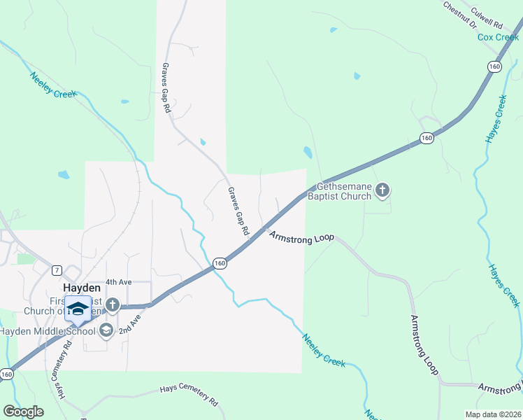 map of restaurants, bars, coffee shops, grocery stores, and more near 70 Powers Boulevard in Hayden