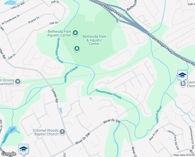 map of restaurants, bars, coffee shops, grocery stores, and more near 90 Galesburg Drive in Lawrenceville