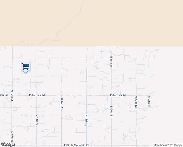 map of restaurants, bars, coffee shops, grocery stores, and more near 45319 North 18th Street in New River