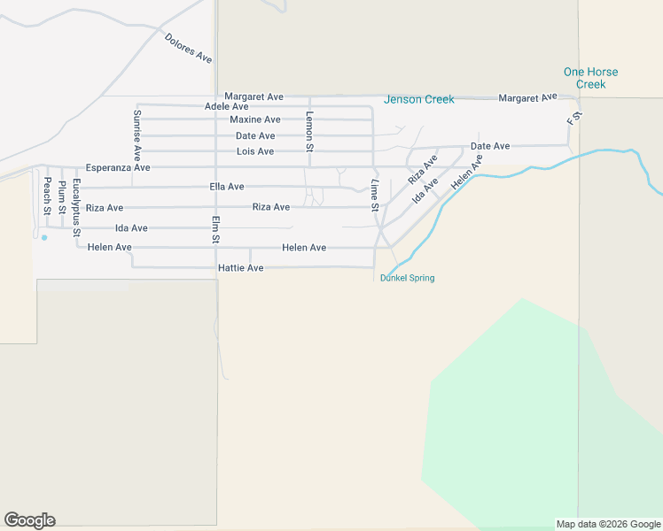 map of restaurants, bars, coffee shops, grocery stores, and more near Hattie Avenue in Cabazon