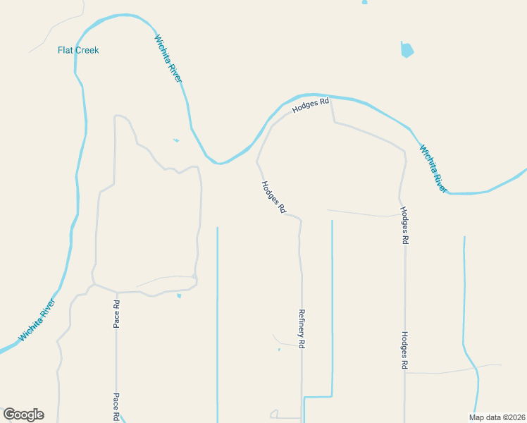 map of restaurants, bars, coffee shops, grocery stores, and more near Hodges Road in Iowa Park