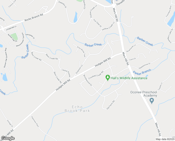 map of restaurants, bars, coffee shops, grocery stores, and more near 2610 Hodges Mill Road in Watkinsville