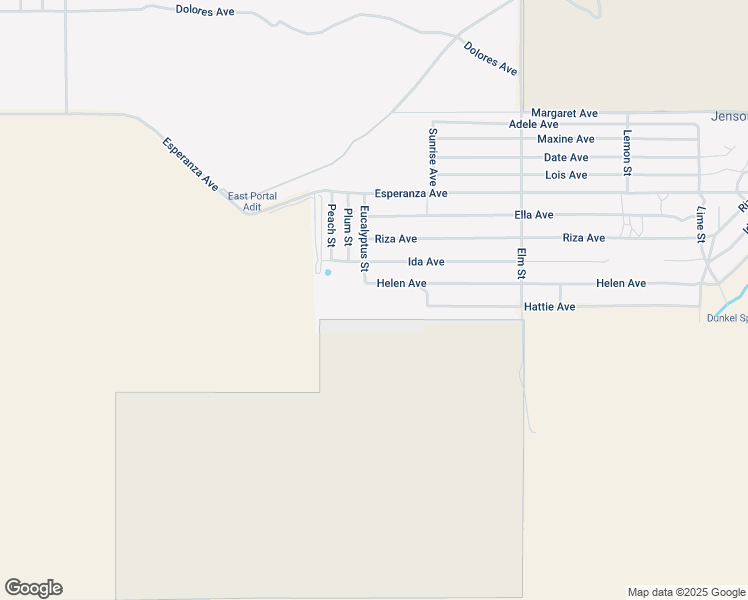 map of restaurants, bars, coffee shops, grocery stores, and more near Helen Avenue in Cabazon