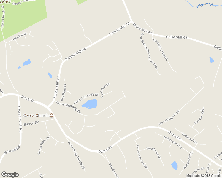 map of restaurants, bars, coffee shops, grocery stores, and more near 1100 Crystal Water Dr SE in Lawrenceville