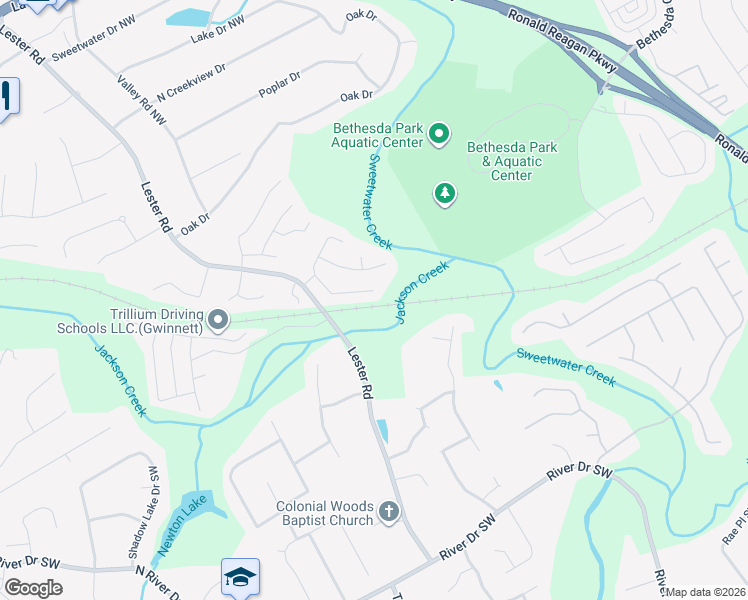 map of restaurants, bars, coffee shops, grocery stores, and more near 3620 Sugarbrook Dr in Lawrenceville
