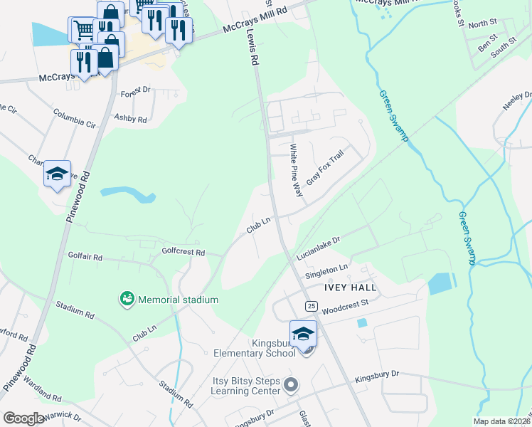 map of restaurants, bars, coffee shops, grocery stores, and more near in Sumter