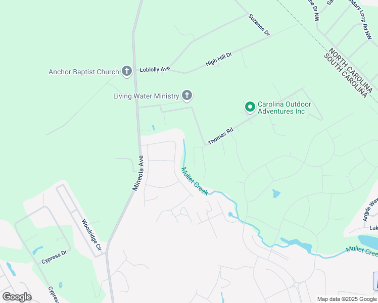 map of restaurants, bars, coffee shops, grocery stores, and more near 3594 Ethel Lane in Little River