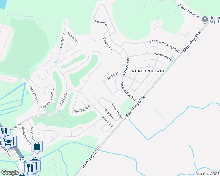 map of restaurants, bars, coffee shops, grocery stores, and more near 2416 Bittar Spar Road in Little River