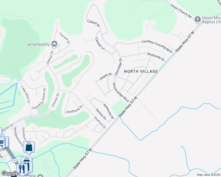 map of restaurants, bars, coffee shops, grocery stores, and more near 300 Opal Ave in Little River