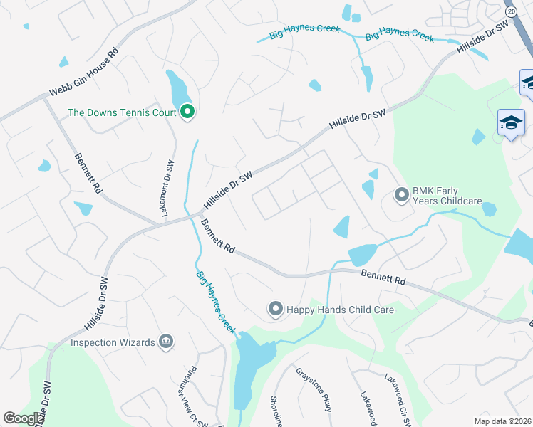 map of restaurants, bars, coffee shops, grocery stores, and more near 995 Mount McKinley Drive in Grayson