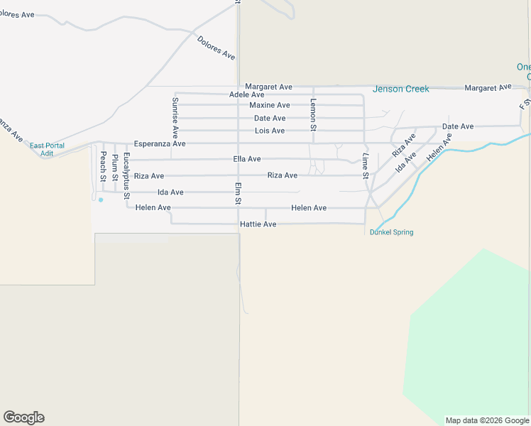 map of restaurants, bars, coffee shops, grocery stores, and more near Helen Avenue in Cabazon