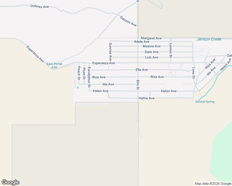 map of restaurants, bars, coffee shops, grocery stores, and more near 51821 Helen Avenue in Cabazon