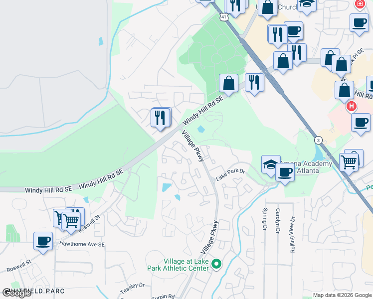 map of restaurants, bars, coffee shops, grocery stores, and more near 56 Rumson Court in Smyrna