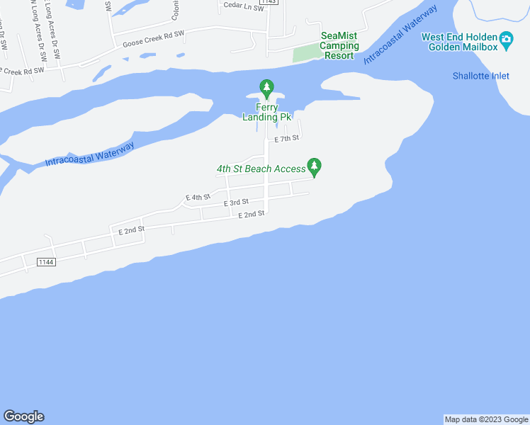 map of restaurants, bars, coffee shops, grocery stores, and more near 498 E 2nd St in Ocean Isle Beach