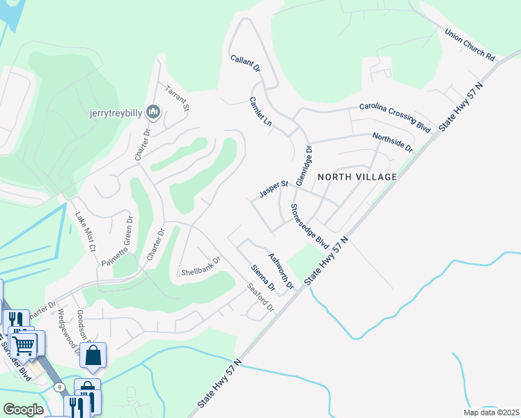 map of restaurants, bars, coffee shops, grocery stores, and more near 2424 Bittar Spar Road in Little River