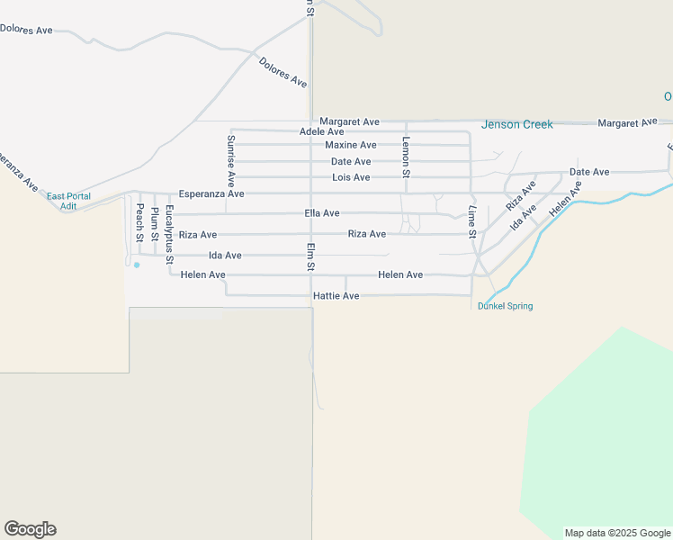 map of restaurants, bars, coffee shops, grocery stores, and more near 52038 Helen Avenue in Cabazon