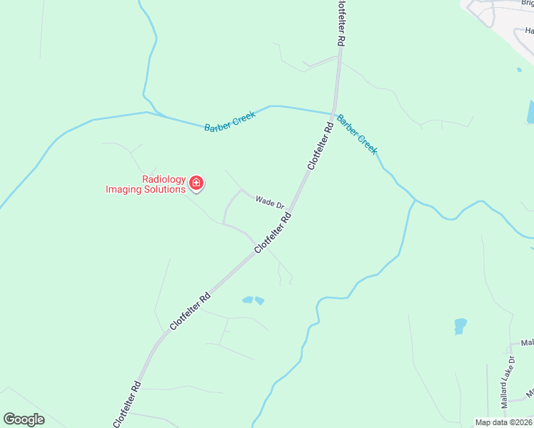 map of restaurants, bars, coffee shops, grocery stores, and more near 1306 Heather Lane in Bogart