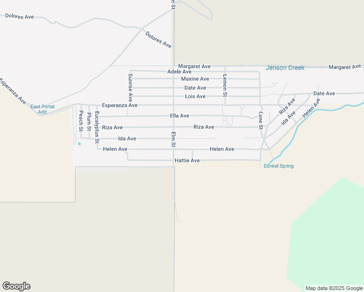 map of restaurants, bars, coffee shops, grocery stores, and more near 52038 Helen Avenue in Cabazon