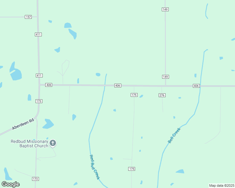 map of restaurants, bars, coffee shops, grocery stores, and more near 2985 County Road 406 in Okolona