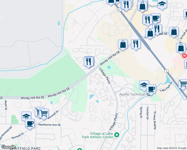 map of restaurants, bars, coffee shops, grocery stores, and more near 12 Rumson Court in Smyrna