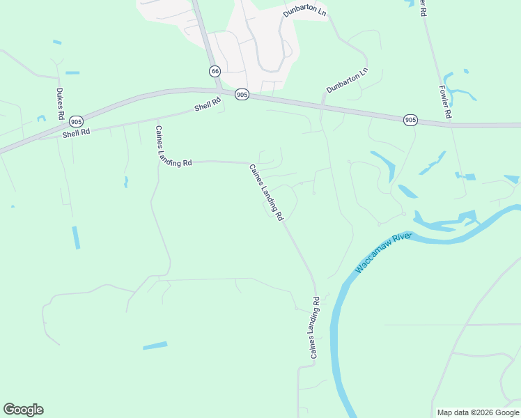 map of restaurants, bars, coffee shops, grocery stores, and more near 435 Caines Landing Road in Conway