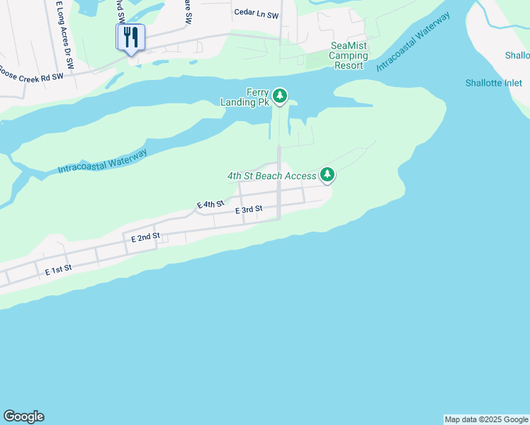 map of restaurants, bars, coffee shops, grocery stores, and more near 438 East 4th Street in Ocean Isle Beach