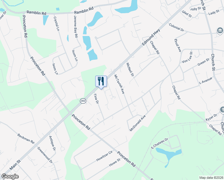 map of restaurants, bars, coffee shops, grocery stores, and more near 3122 McTavish Avenue in West Columbia