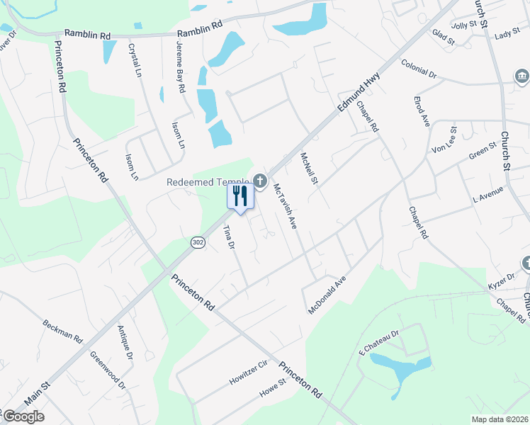 map of restaurants, bars, coffee shops, grocery stores, and more near 3122 McTavish Avenue in West Columbia