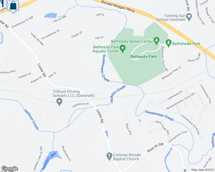 map of restaurants, bars, coffee shops, grocery stores, and more near 424 Jackson Bluff Dr in Lawrenceville