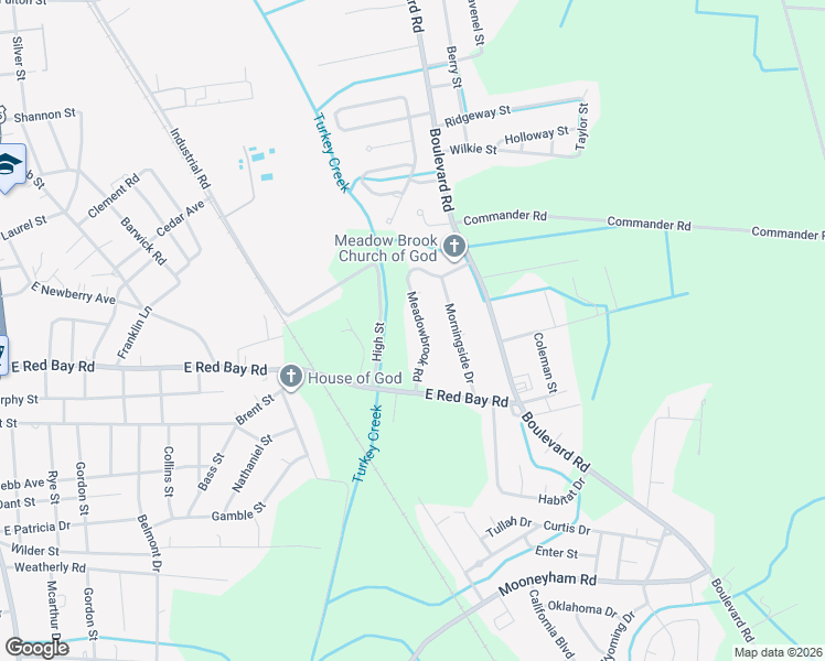 map of restaurants, bars, coffee shops, grocery stores, and more near 971 Meadowbrook Road in Sumter