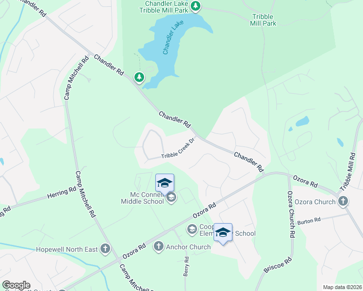 map of restaurants, bars, coffee shops, grocery stores, and more near 640 Tribble Creek Drive in Grayson