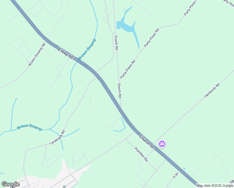 map of restaurants, bars, coffee shops, grocery stores, and more near 4624 U.S. 501 in Conway