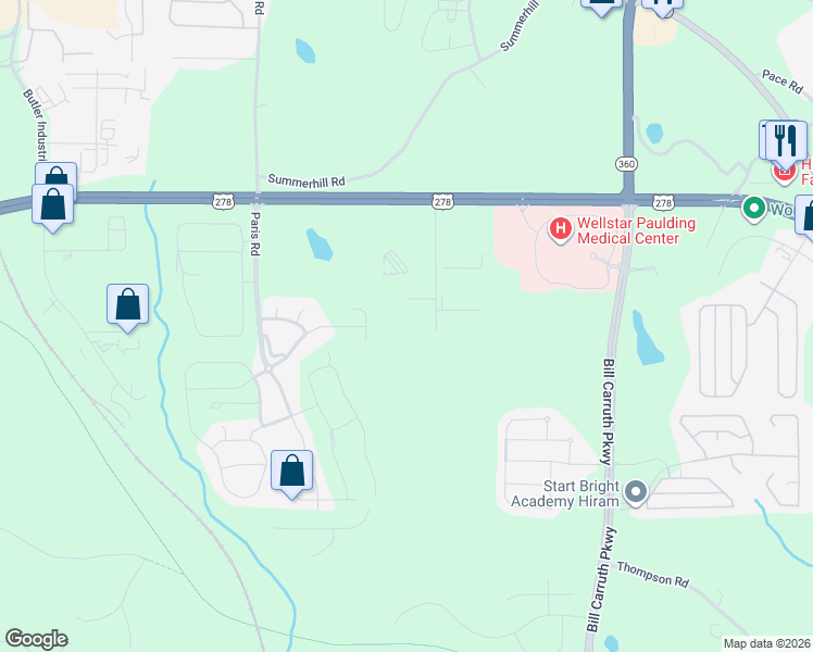 map of restaurants, bars, coffee shops, grocery stores, and more near 260 International Parkway in Dallas