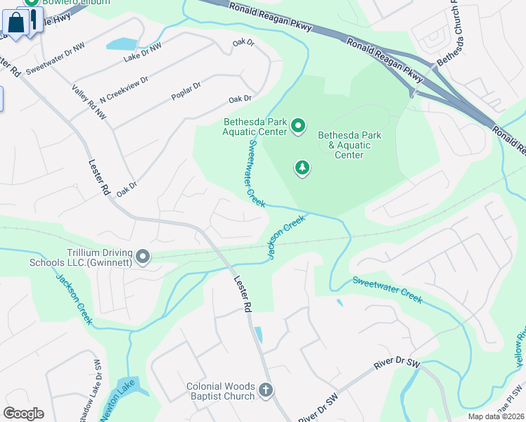 map of restaurants, bars, coffee shops, grocery stores, and more near 110 Jackson Bluff Court in Lawrenceville