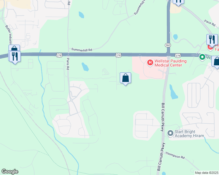 map of restaurants, bars, coffee shops, grocery stores, and more near 260 International Parkway in Dallas