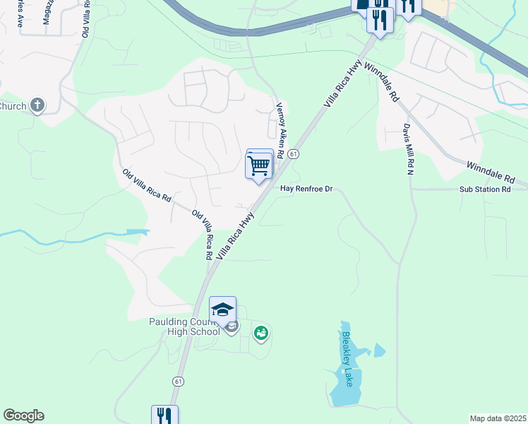 map of restaurants, bars, coffee shops, grocery stores, and more near 128 Laurel Farms Lane in Dallas