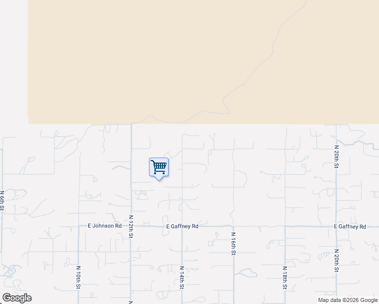 map of restaurants, bars, coffee shops, grocery stores, and more near 45427 North 14th Street in New River