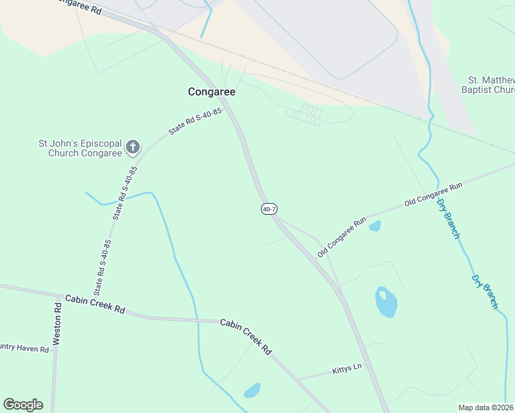 map of restaurants, bars, coffee shops, grocery stores, and more near 2156 Congaree Road in Eastover